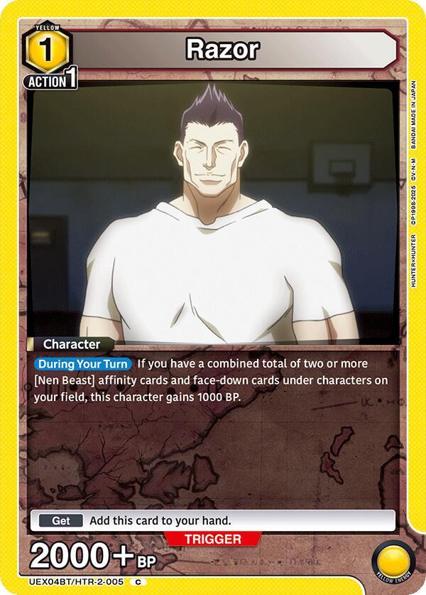 Razor UEX04BT/HTR-2-005 card from UEX04BT: HUNTER X HUNTER Vol.2