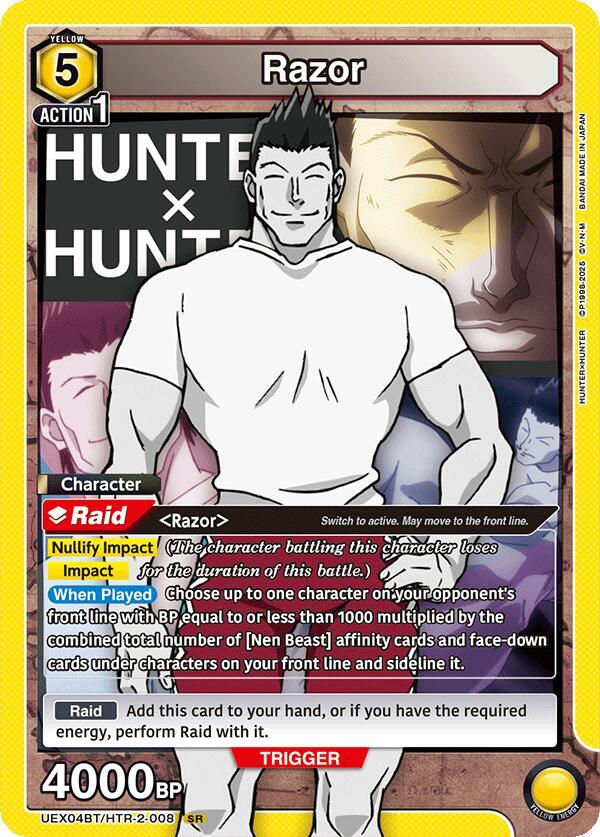 Razor UEX04BT/HTR-2-008 card from UEX04BT: HUNTER X HUNTER Vol.2