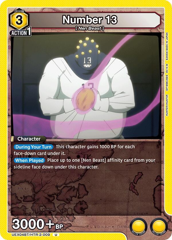Number 13 UEX04BT/HTR-2-009 card from UEX04BT: HUNTER X HUNTER Vol.2