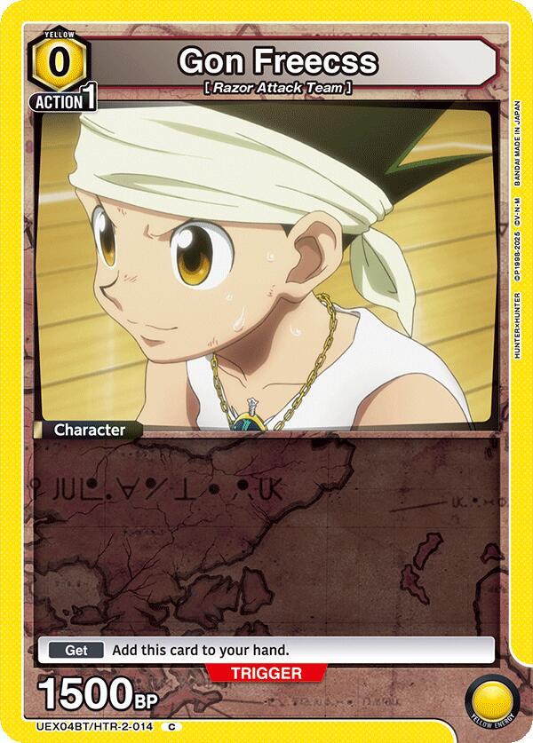 Gon Freecss UEX04BT/HTR-2-014 card from UEX04BT: HUNTER X HUNTER Vol.2