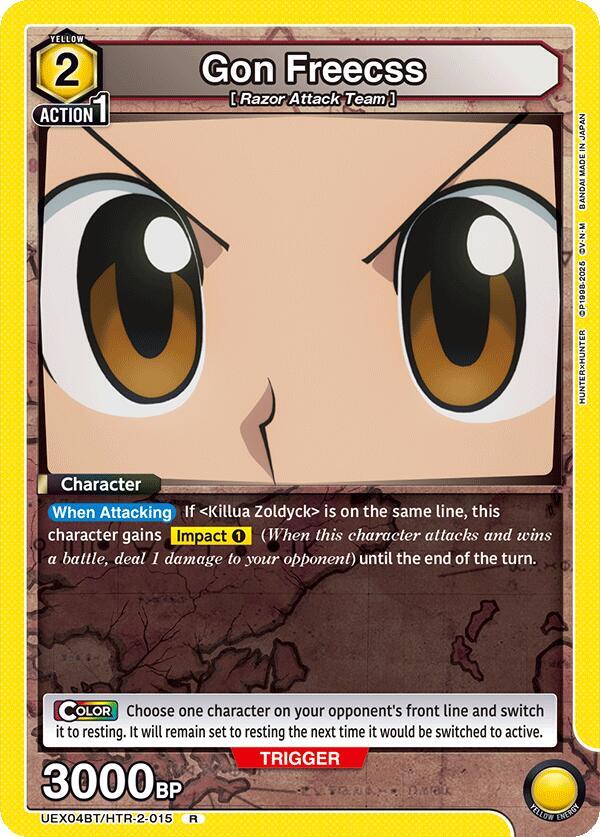 Gon Freecss UEX04BT/HTR-2-015 card from UEX04BT: HUNTER X HUNTER Vol.2