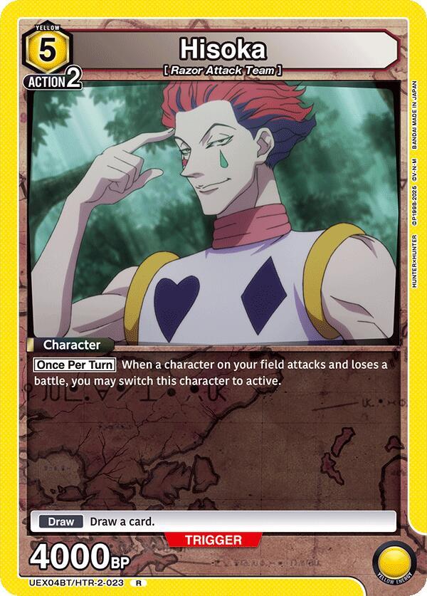 Hisoka UEX04BT/HTR-2-023 card from UEX04BT: HUNTER X HUNTER Vol.2