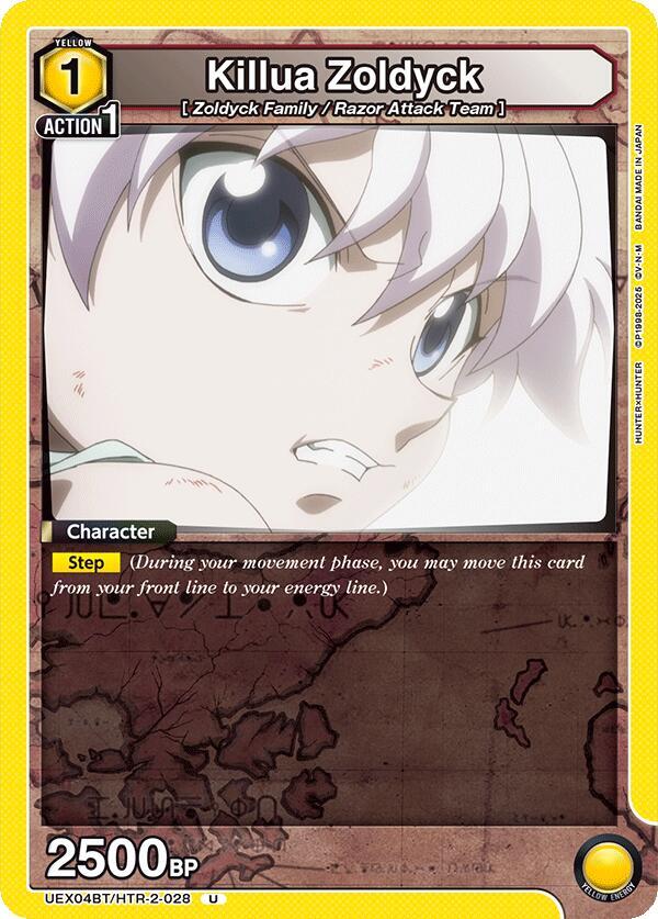 Killua Zoldyck UEX04BT/HTR-2-028 card from UEX04BT: HUNTER X HUNTER Vol.2