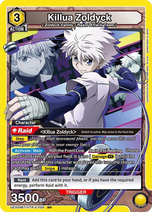 Killua Zoldyck UEX04BT/HTR-2-029 card from UEX04BT: HUNTER X HUNTER Vol.2