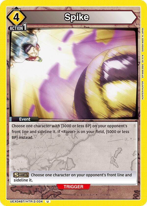 Spike UEX04BT/HTR-2-034 card from UEX04BT: HUNTER X HUNTER Vol.2