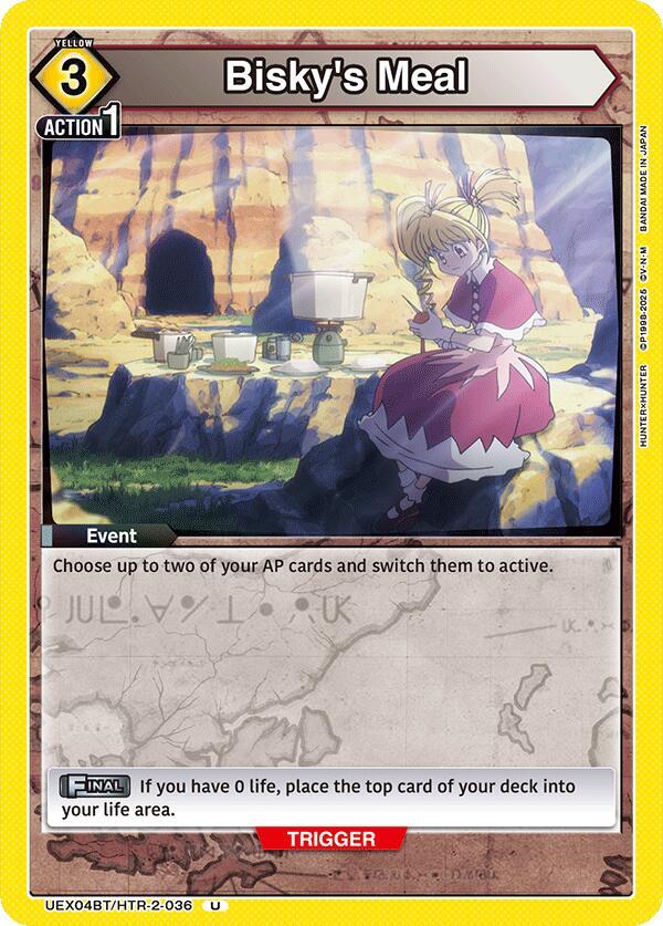 Bisky's Meal UEX04BT/HTR-2-036 card from UEX04BT: HUNTER X HUNTER Vol.2