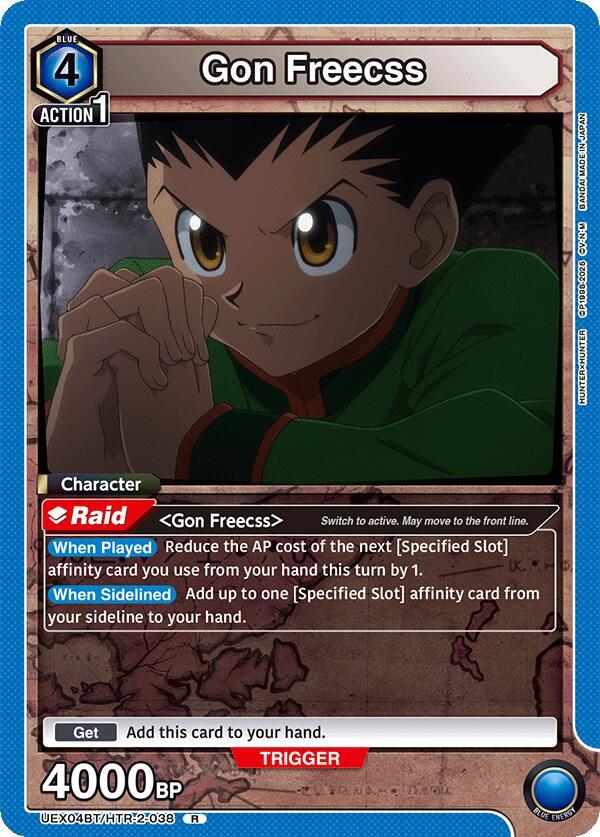 Gon Freecss UEX04BT/HTR-2-038 card from UEX04BT: HUNTER X HUNTER Vol.2