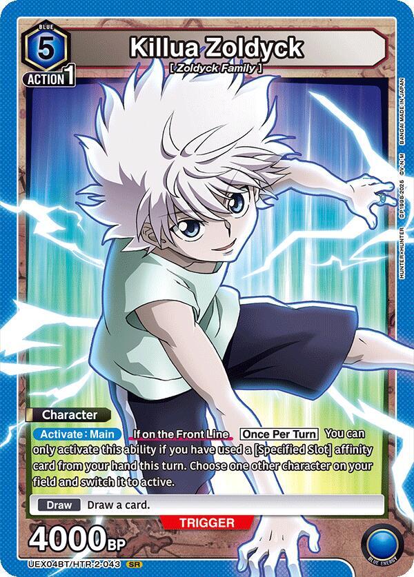 Killua Zoldyck UEX04BT/HTR-2-043 card from UEX04BT: HUNTER X HUNTER Vol.2