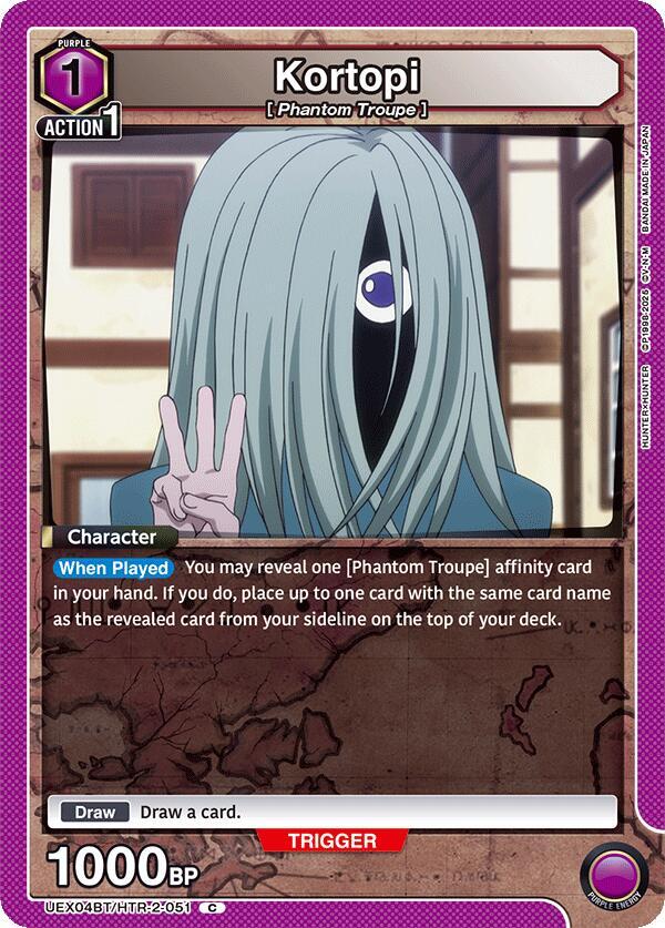 Kortopi UEX04BT/HTR-2-051 card from UEX04BT: HUNTER X HUNTER Vol.2