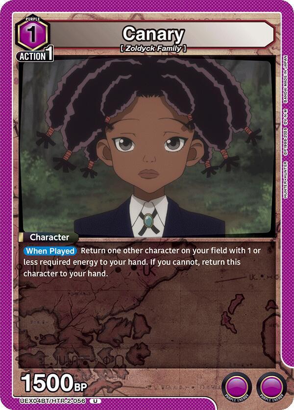 Canary UEX04BT/HTR-2-056 card from UEX04BT: HUNTER X HUNTER Vol.2