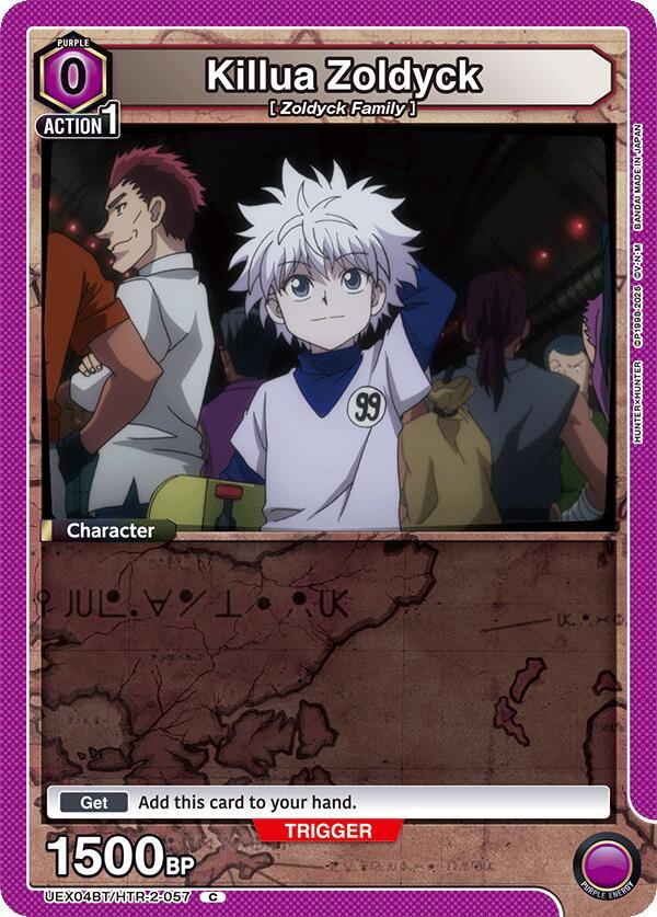 Killua Zoldyck UEX04BT/HTR-2-057 card from UEX04BT: HUNTER X HUNTER Vol.2