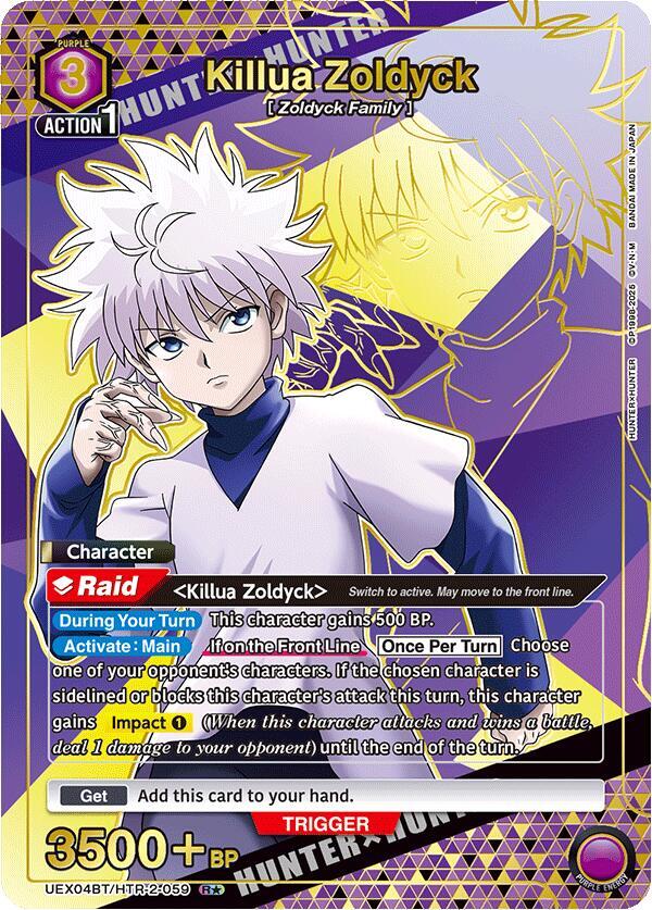 Killua Zoldyck (R*) UEX04BT/HTR-2-059 card from UEX04BT: HUNTER X HUNTER Vol.2