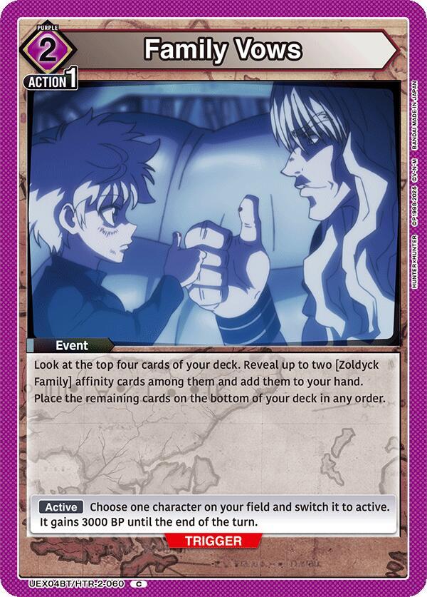 Family Vows UEX04BT/HTR-2-060 card from UEX04BT: HUNTER X HUNTER Vol.2