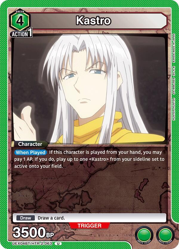 Kastro UEX04BT/HTR-2-063 card from UEX04BT: HUNTER X HUNTER Vol.2
