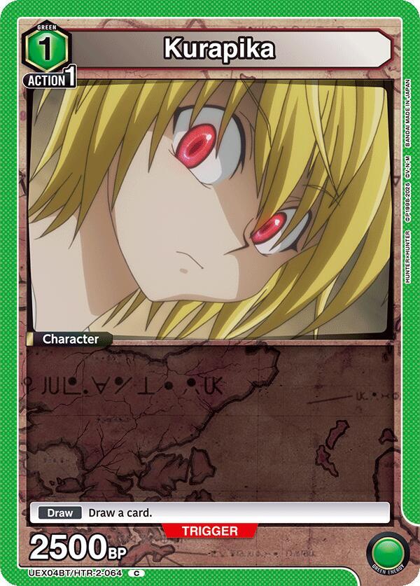 Kurapika UEX04BT/HTR-2-064 card from UEX04BT: HUNTER X HUNTER Vol.2