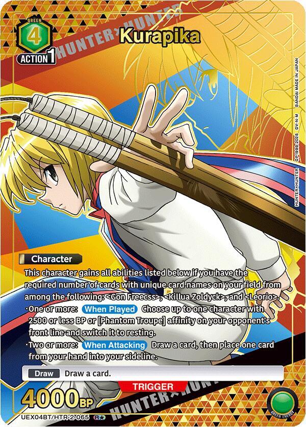 Kurapika (R*) UEX04BT/HTR-2-065 card from UEX04BT: HUNTER X HUNTER Vol.2