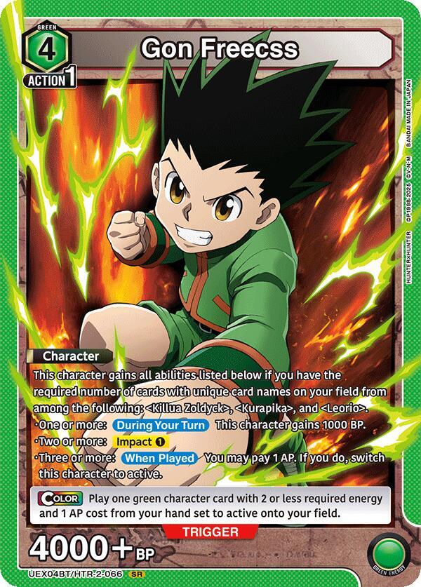 Gon Freecss UEX04BT/HTR-2-066 card from UEX04BT: HUNTER X HUNTER Vol.2