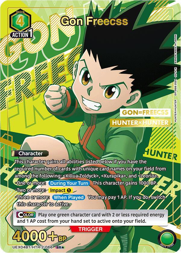 Gon Freecss (SR*) UEX04BT/HTR-2-066 card from UEX04BT: HUNTER X HUNTER Vol.2