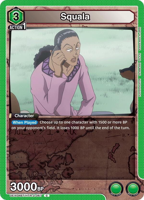 Squala UEX04BT/HTR-2-067 card from UEX04BT: HUNTER X HUNTER Vol.2