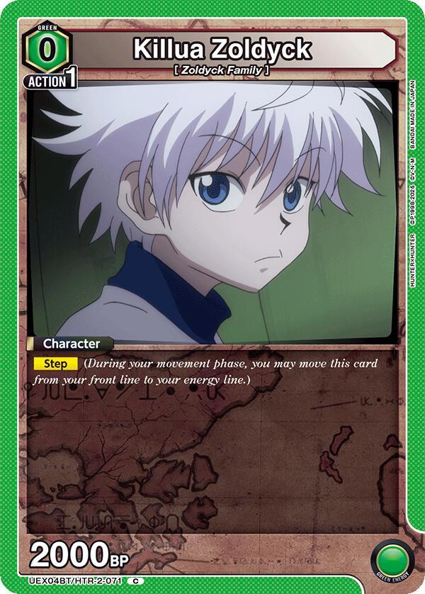 Killua Zoldyck UEX04BT/HTR-2-071 card from UEX04BT: HUNTER X HUNTER Vol.2