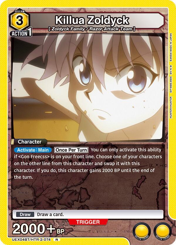Killua Zoldyck UEX04BT/HTR-2-074 card from UEX04BT: HUNTER X HUNTER Vol.2