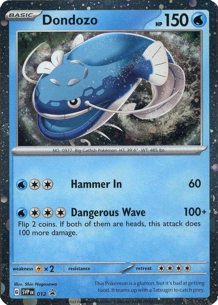 Dondozo (Cosmos Holofoil) 012 card from SV: Scarlet & Violet Promo Cards
