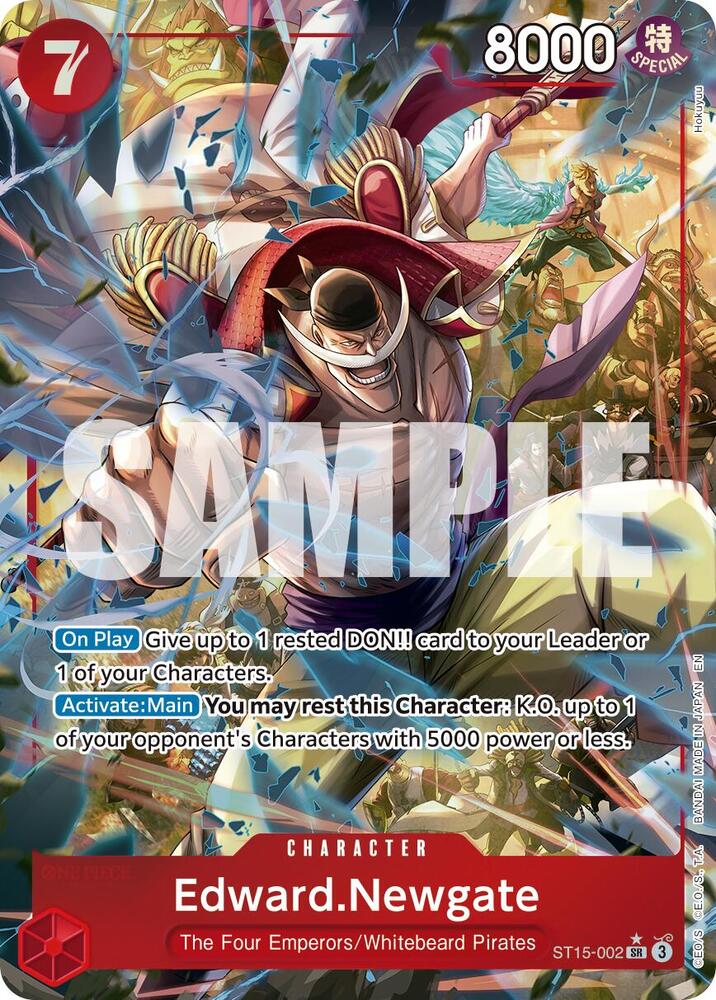Edward.Newgate (Alternate Art) ST15-002 card from Premium Booster -The Best- Vol. 2