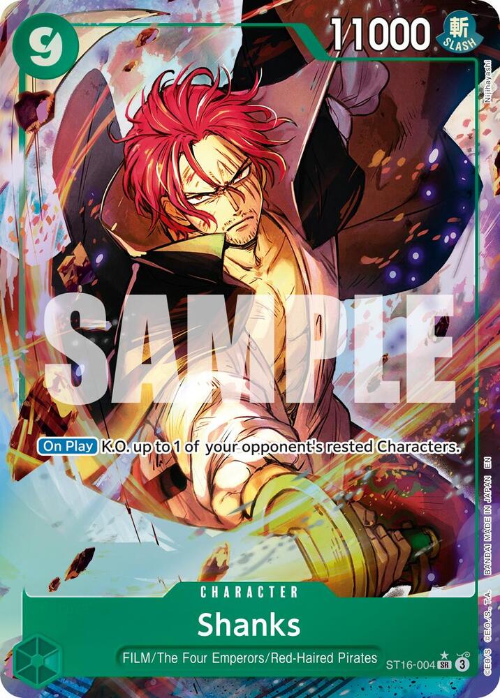 Shanks (Alternate Art) ST16-004 card from Premium Booster -The Best- Vol. 2