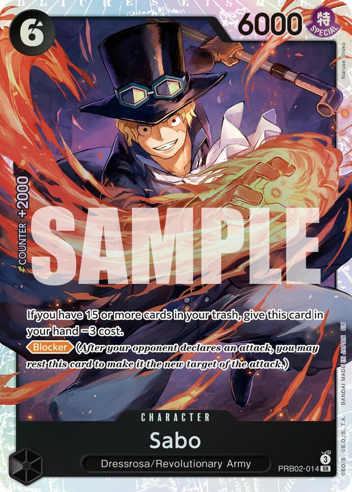 Sabo PRB02-014 card from Premium Booster -The Best- Vol. 2