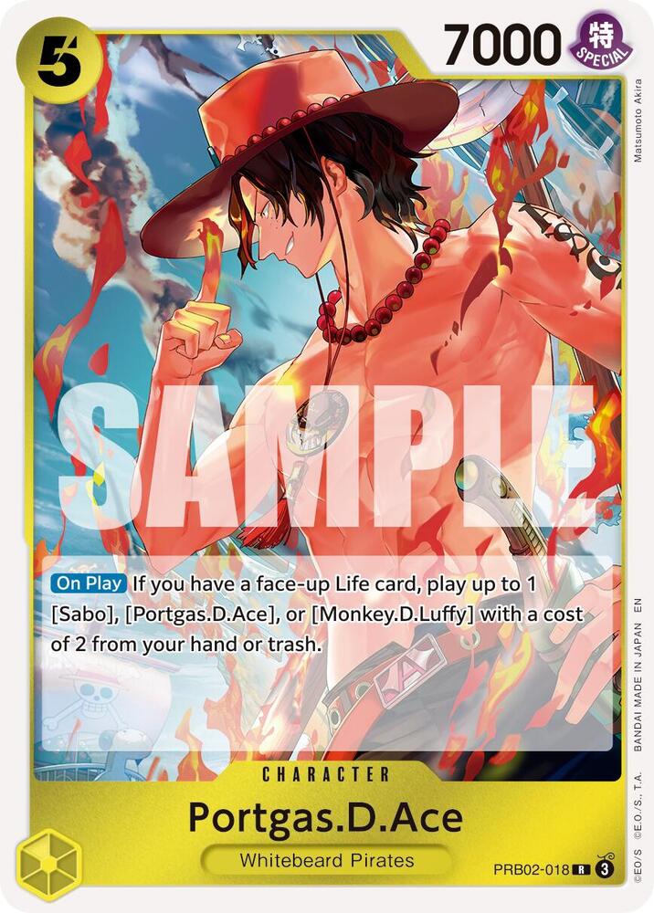 Portgas.D.Ace PRB02-018 card from Premium Booster -The Best- Vol. 2