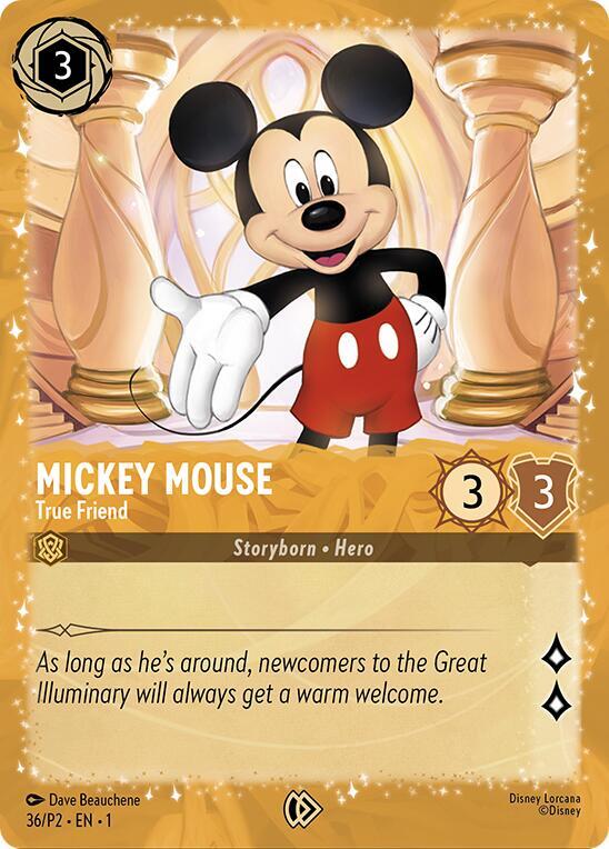 Mickey Mouse - True Friend (Puzzle Promo) 36 card from Disney Lorcana Promo Cards