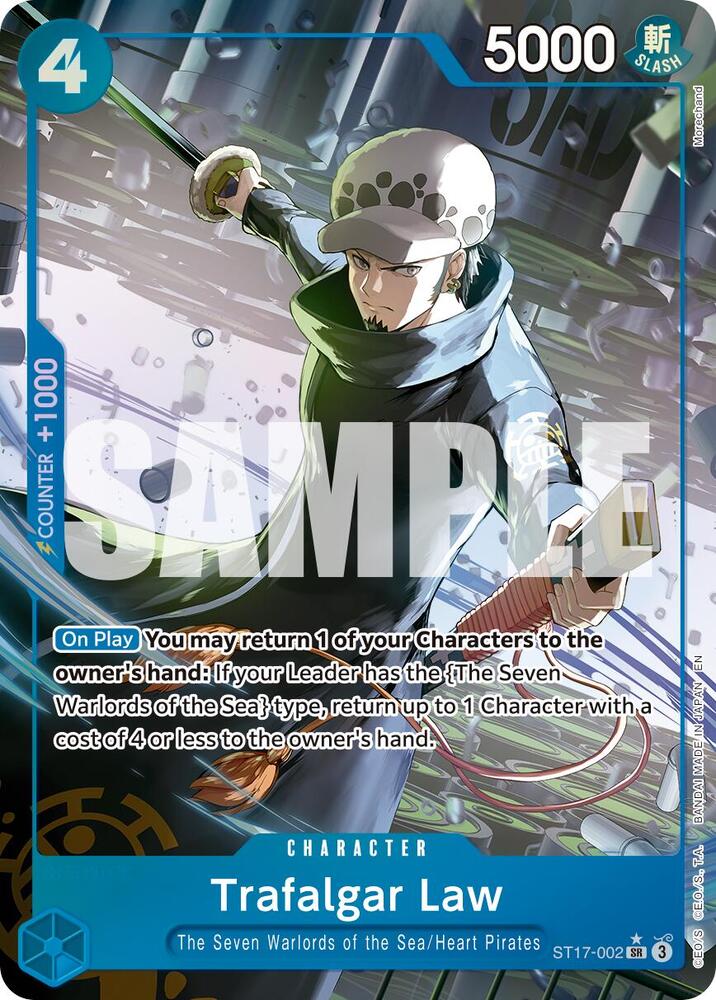 Trafalgar Law (Alternate Art) ST17-002 card from Premium Booster -The Best- Vol. 2