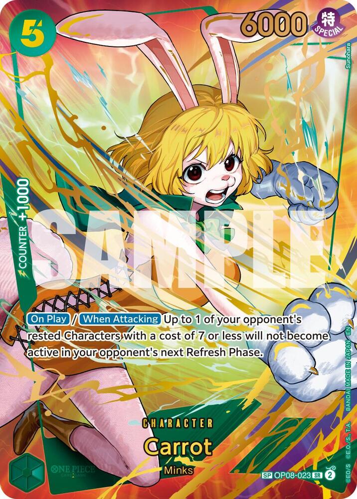 Carrot (SP) OP08-023 card from Premium Booster -The Best- Vol. 2