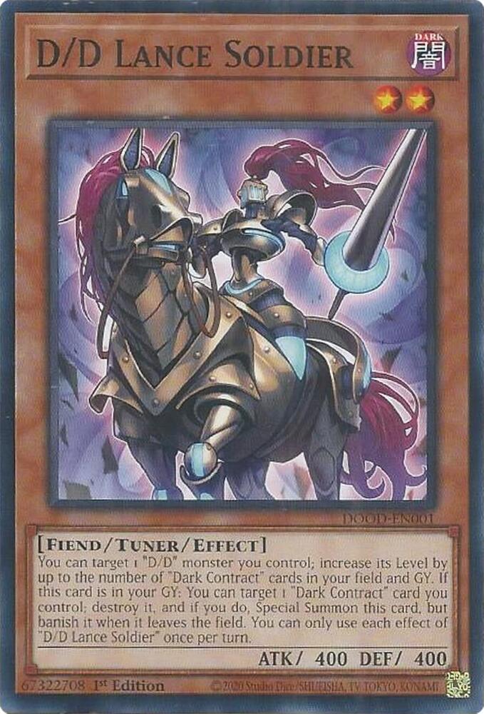 D/D Lance Soldier DOOD-EN001 card from Doom of Dimensions