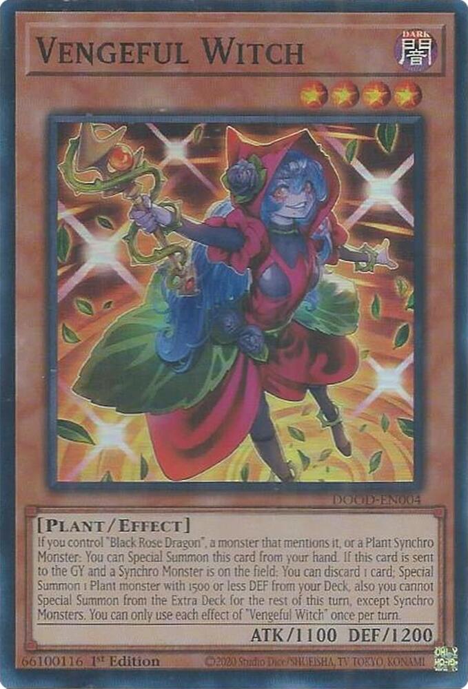 Vengeful Witch DOOD-EN004 card from Doom of Dimensions