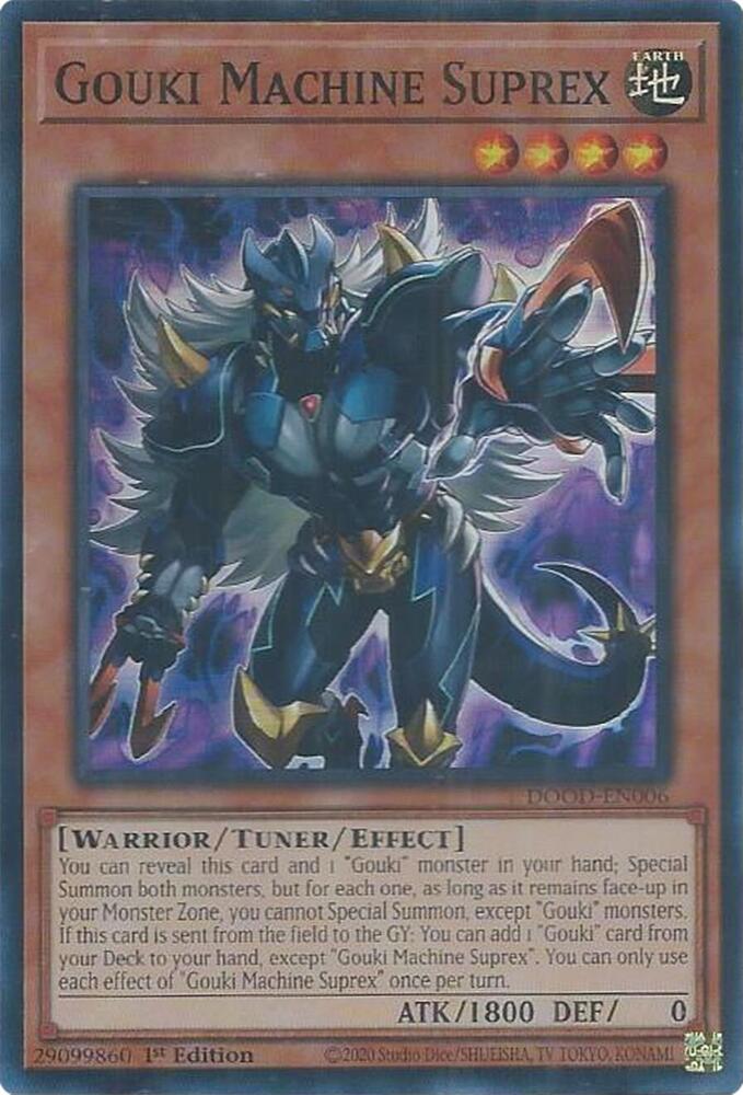Gouki Machine Suprex DOOD-EN006 card from Doom of Dimensions