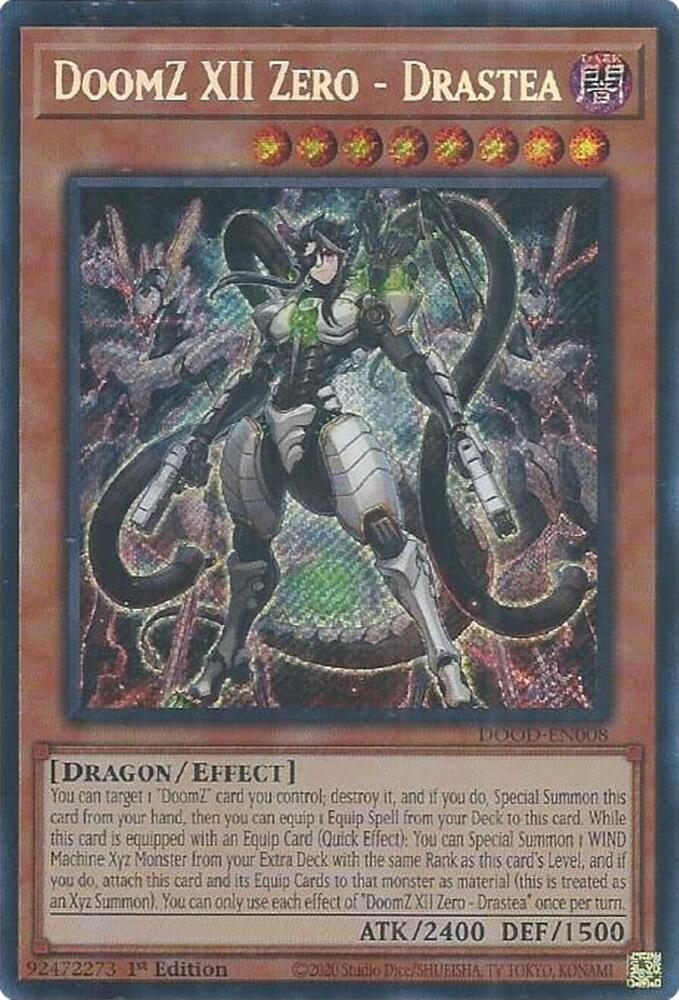 DoomZ XII Zero - Drastea DOOD-EN008 card from Doom of Dimensions
