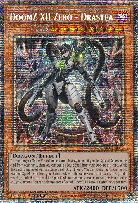 DoomZ XII Zero - Drastea (Starlight Rare) DOOD-EN008 card from Doom of Dimensions