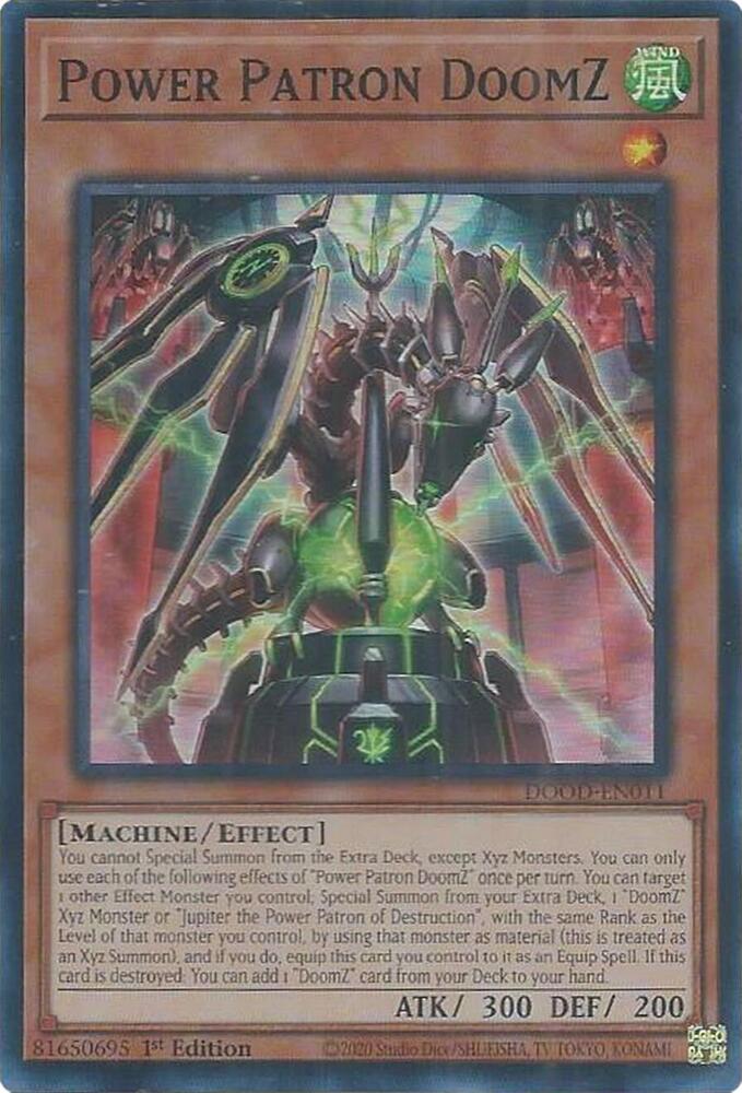 Power Patron DoomZ DOOD-EN011 card from Doom of Dimensions