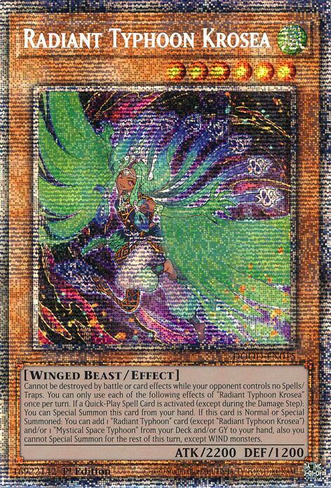 Radiant Typhoon Krosea (Starlight Rare) DOOD-EN015 card from Doom of Dimensions