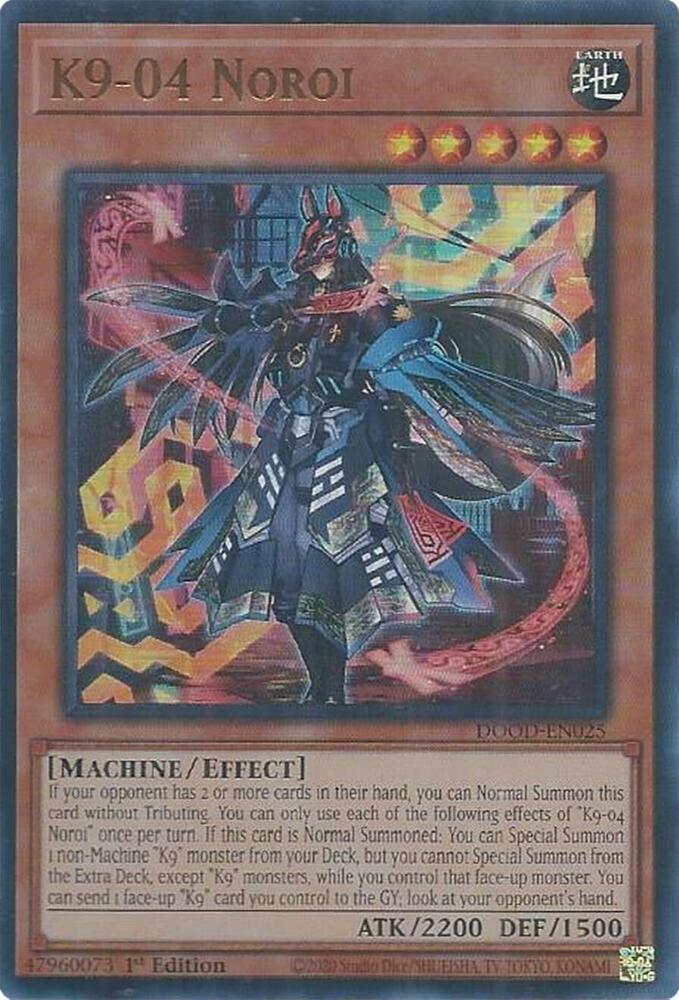 K9-04 Noroi DOOD-EN025 card from Doom of Dimensions