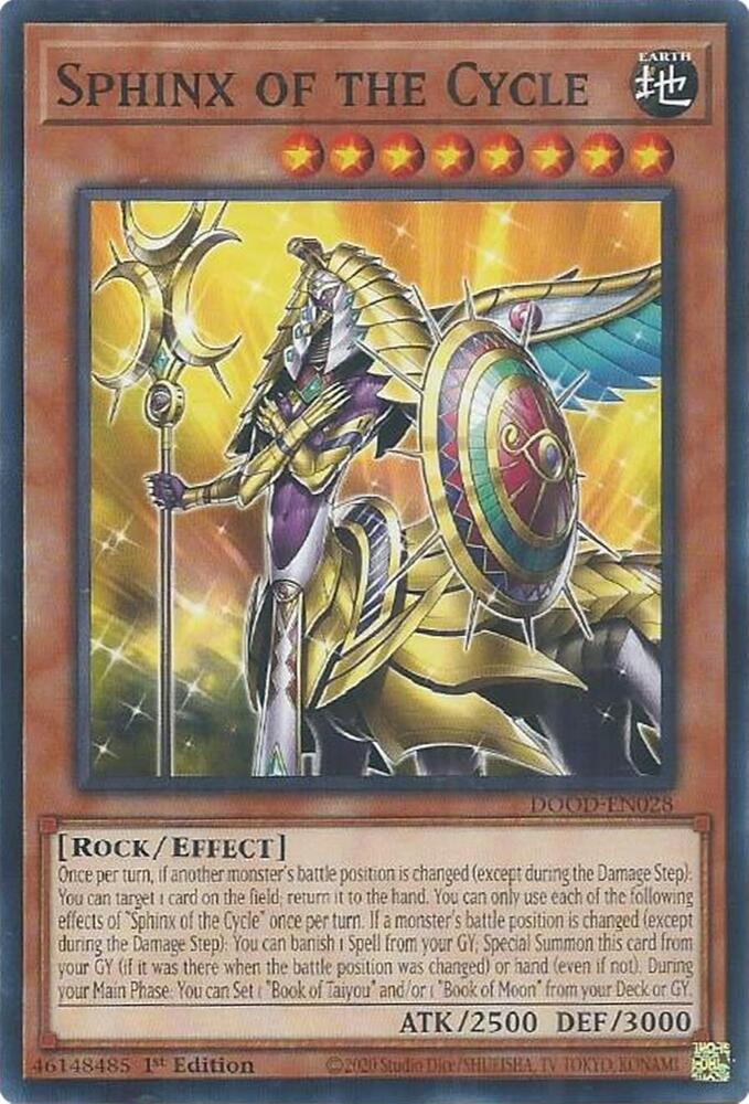 Sphinx of the Cycle DOOD-EN028 card from Doom of Dimensions