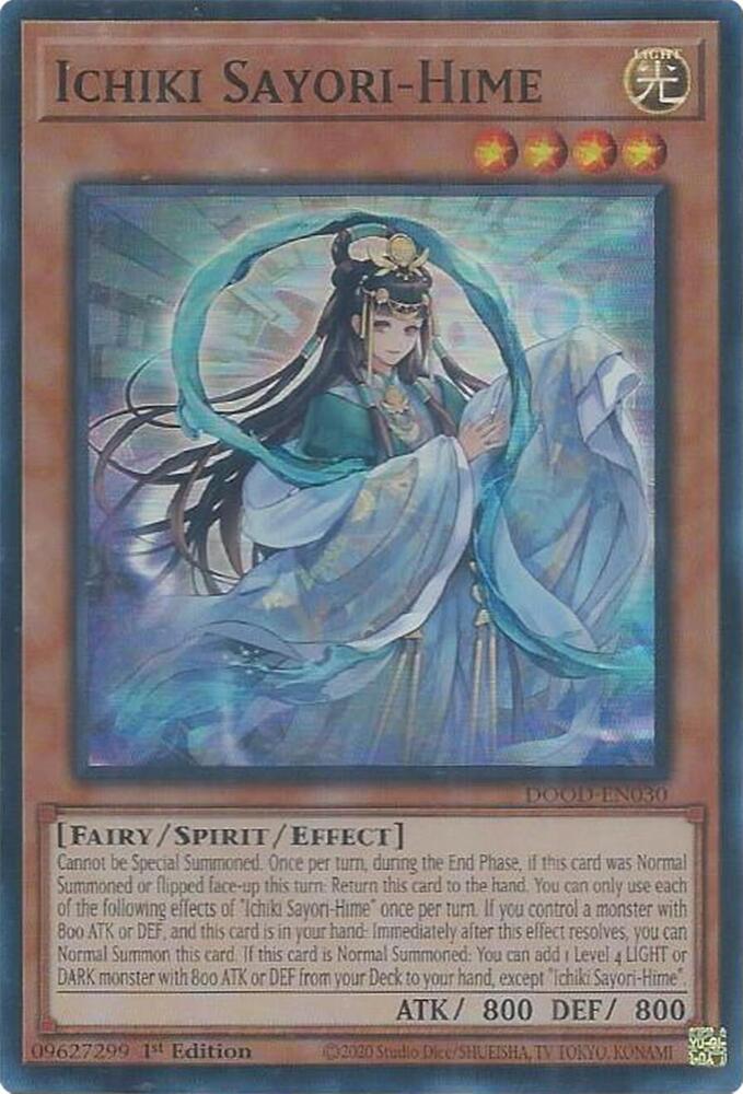 Ichiki Sayori-Hime DOOD-EN030 card from Doom of Dimensions
