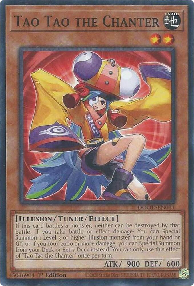 Tao Tao the Chanter DOOD-EN031 card from Doom of Dimensions