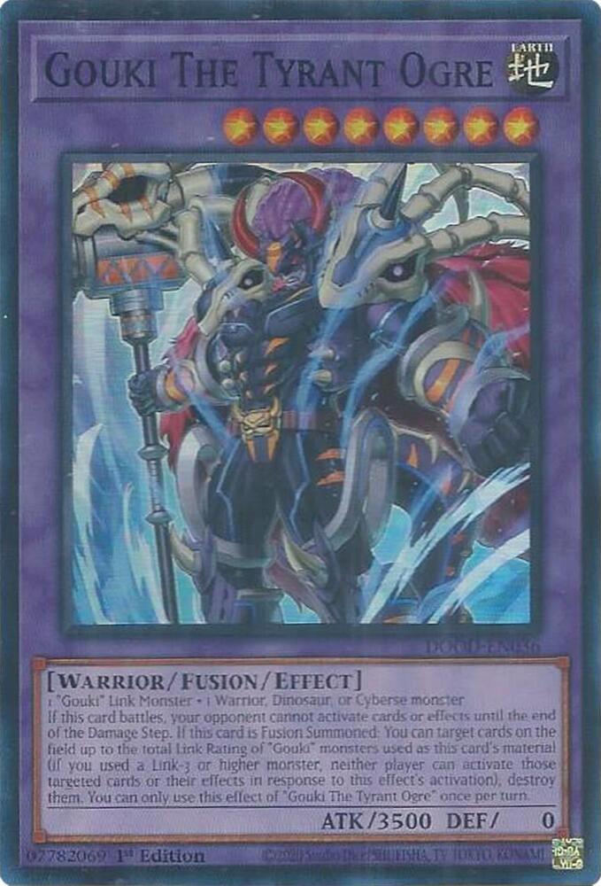 Gouki The Tyrant Ogre DOOD-EN036 card from Doom of Dimensions