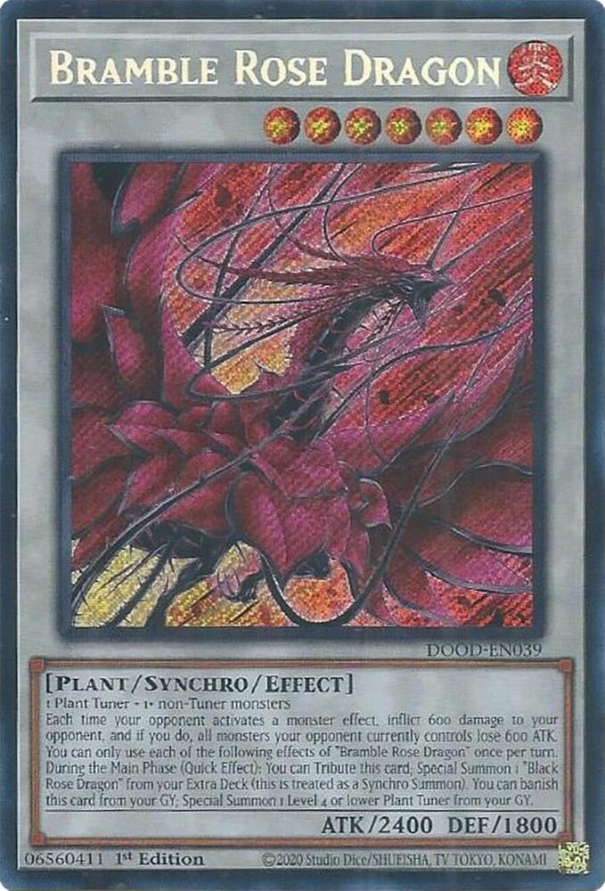 Bramble Rose Dragon DOOD-EN039 card from Doom of Dimensions