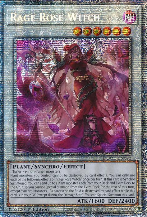 Rage Rose Witch (Starlight Rare) DOOD-EN040 card from Doom of Dimensions