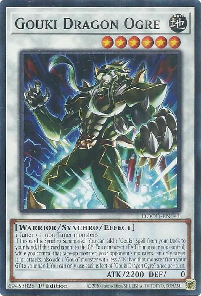 Gouki Dragon Ogre DOOD-EN041 card from Doom of Dimensions