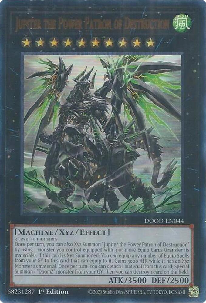 Jupiter the Power Patron of Destruction DOOD-EN044 card from Doom of Dimensions