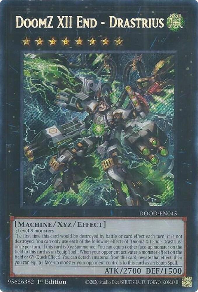 DoomZ XII End - Drastrius DOOD-EN045 card from Doom of Dimensions